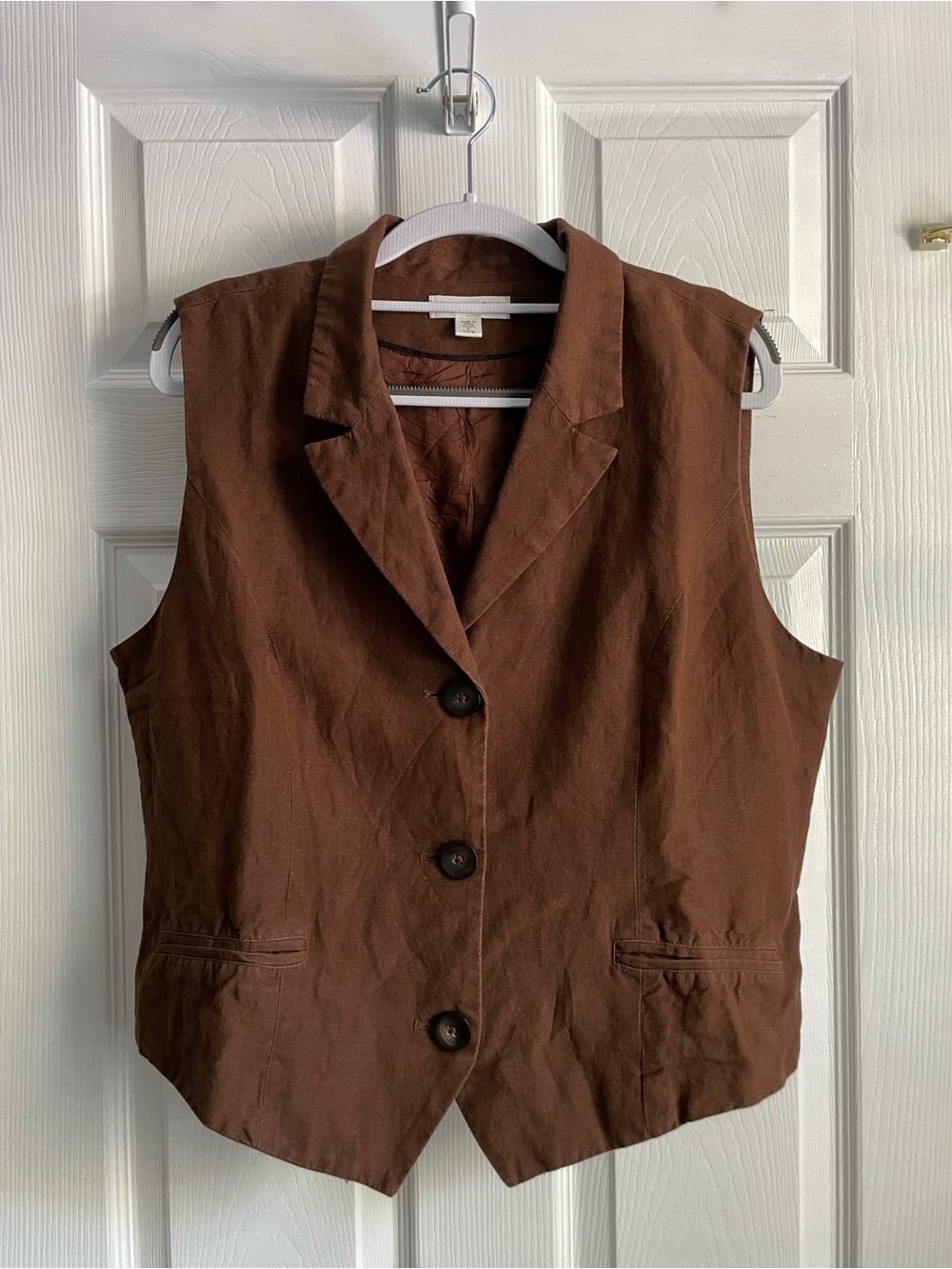 Coldwater Creek Linen Vest, Size L